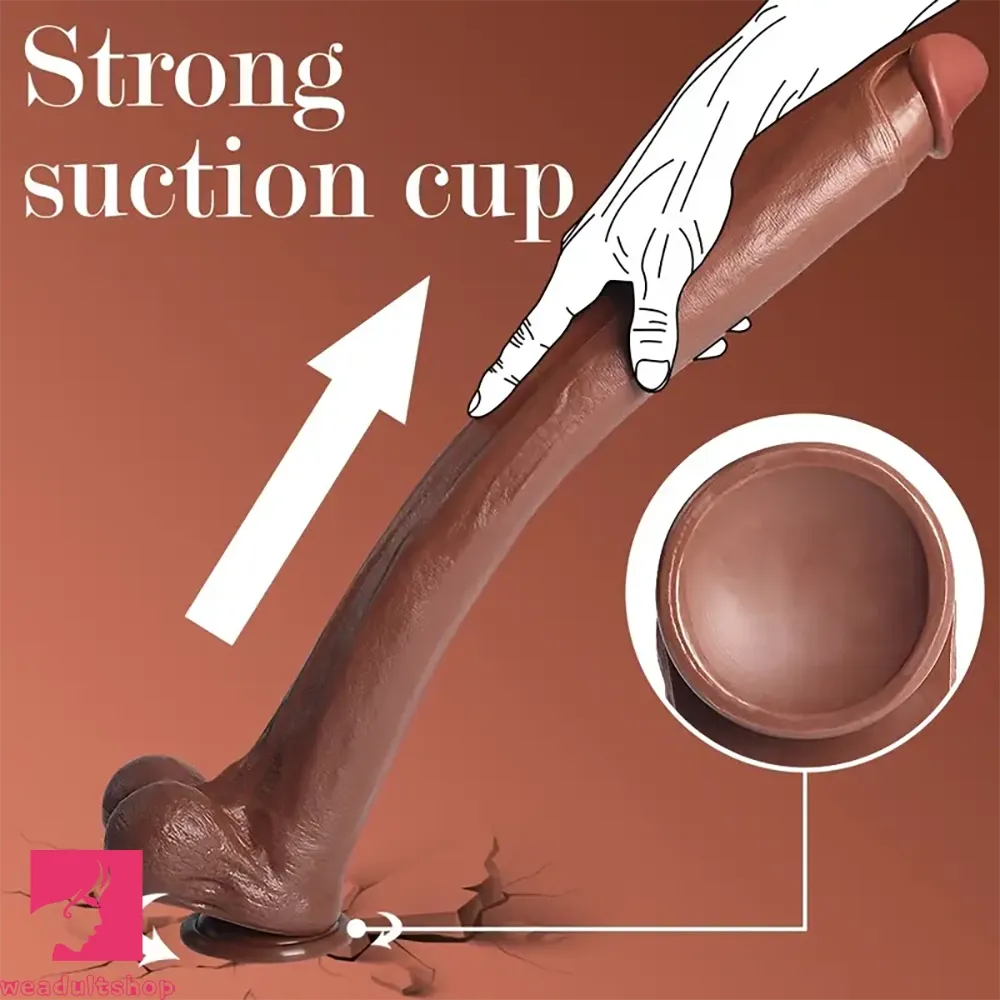 22.64in Realistic Dildo Lifelike Huge Long Clit Dildo With Strong Suction Cup