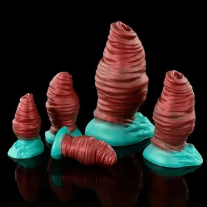 4.13in 5.31in 6.29in 8.46in Silicone Stimulating Anal Plug Dildo Massage Toy