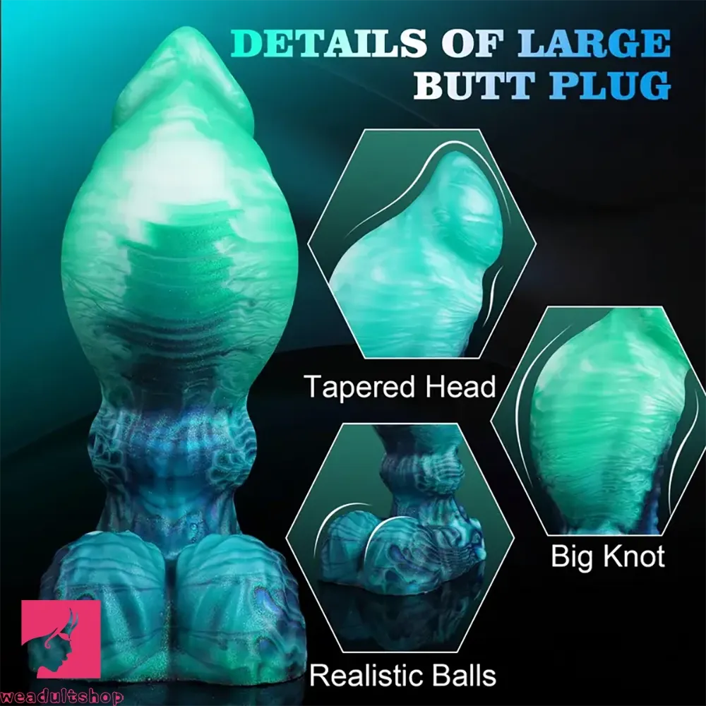 6.3in Belly Fantasy Silicone Realistic Fat Dildo For Anal Play Cock Sex Toy