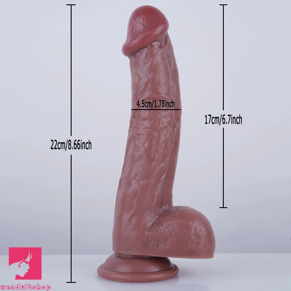 8.66in Lifelike Big Cock Dildo Anal Sex Toy For Women Female Clitoris