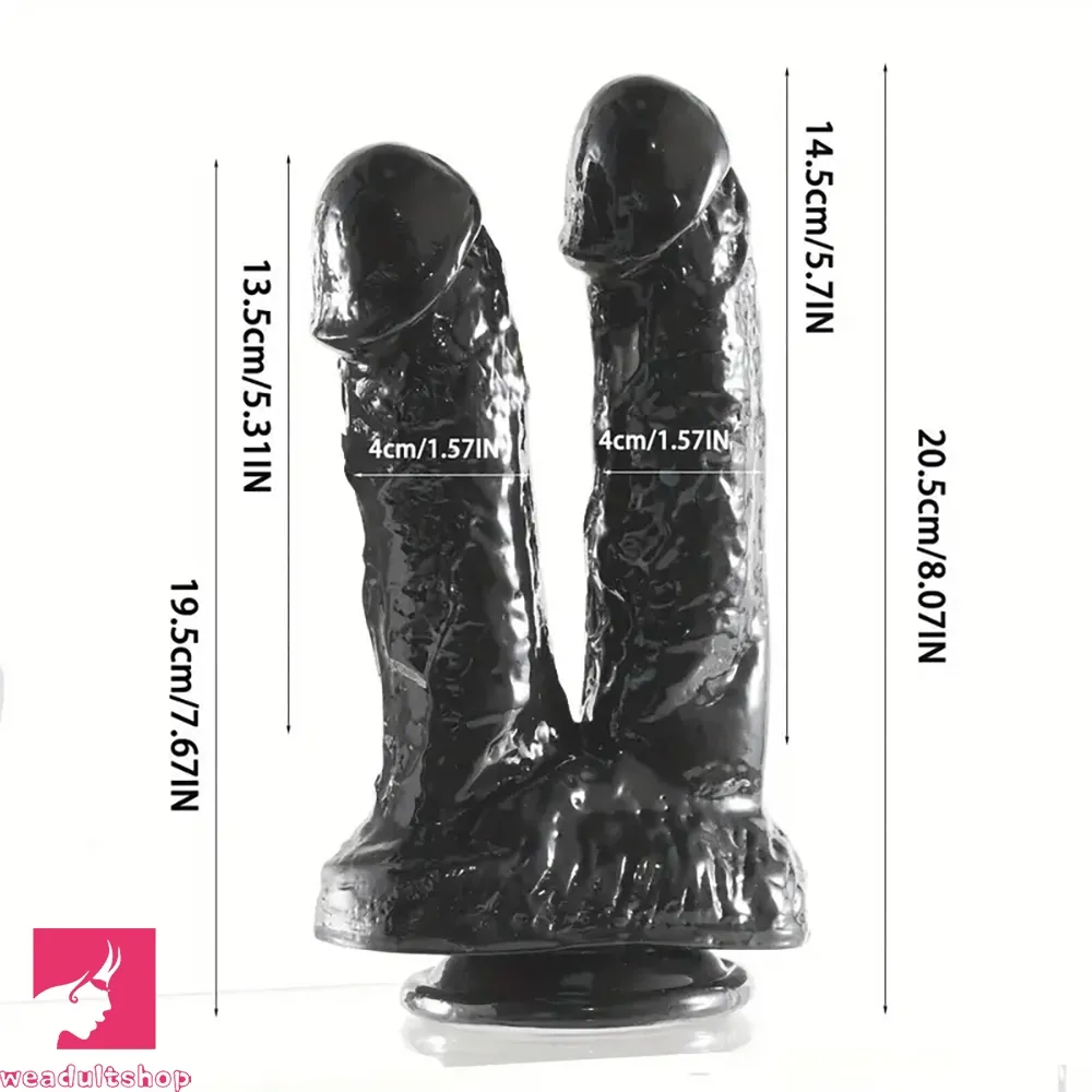 8in Realistic Double Ended Dildo For G-Spot Stimulation Dildo Clit Sex Toy