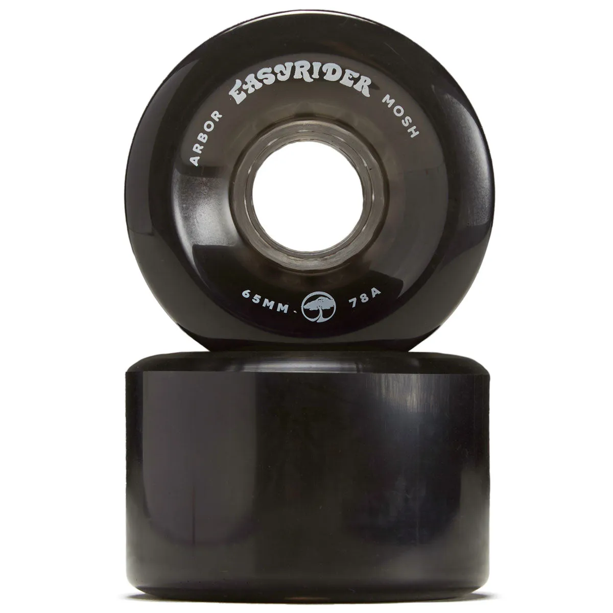 Arbor Mosh 78a Longboard Wheels - Ghost Black - 65mm