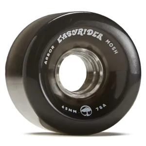 Arbor Mosh 78a Longboard Wheels - Ghost Black - 65mm