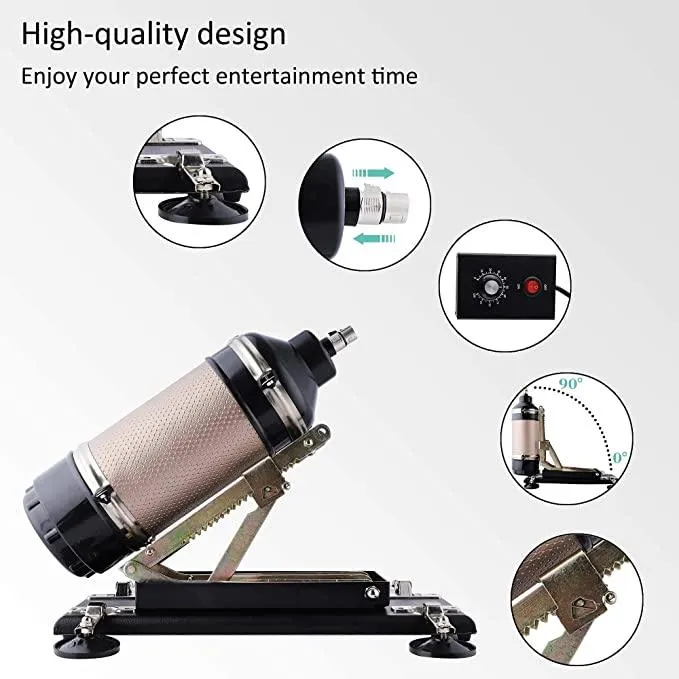 Automatic Sex Machine with 7 Attachments Dildo