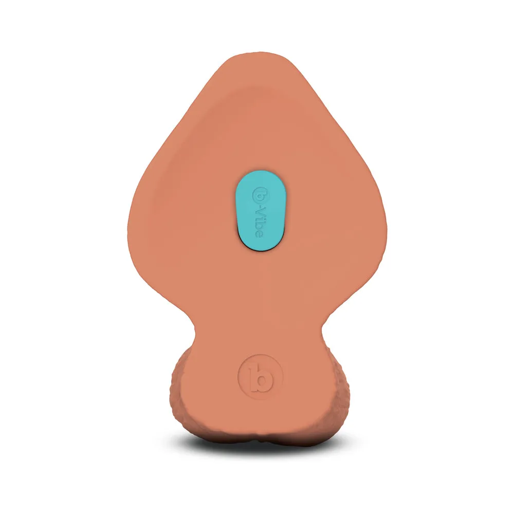 b-Vibe Slipskin Realistic Silicone Dildo 9 in. Girthy Mocha