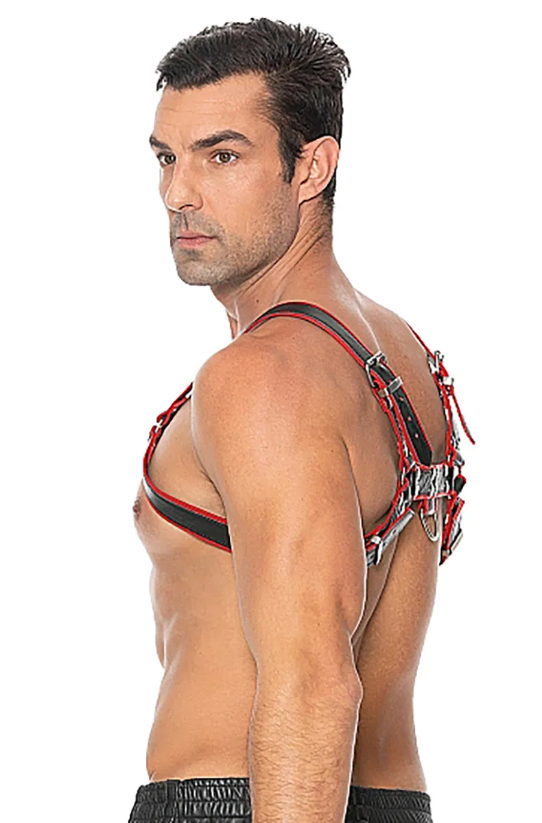Black and Red Bulldog Chest Harness