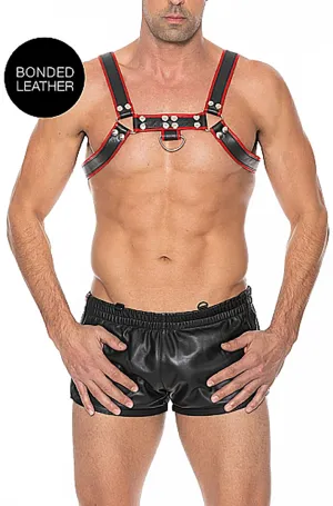 Black and Red Bulldog Chest Harness