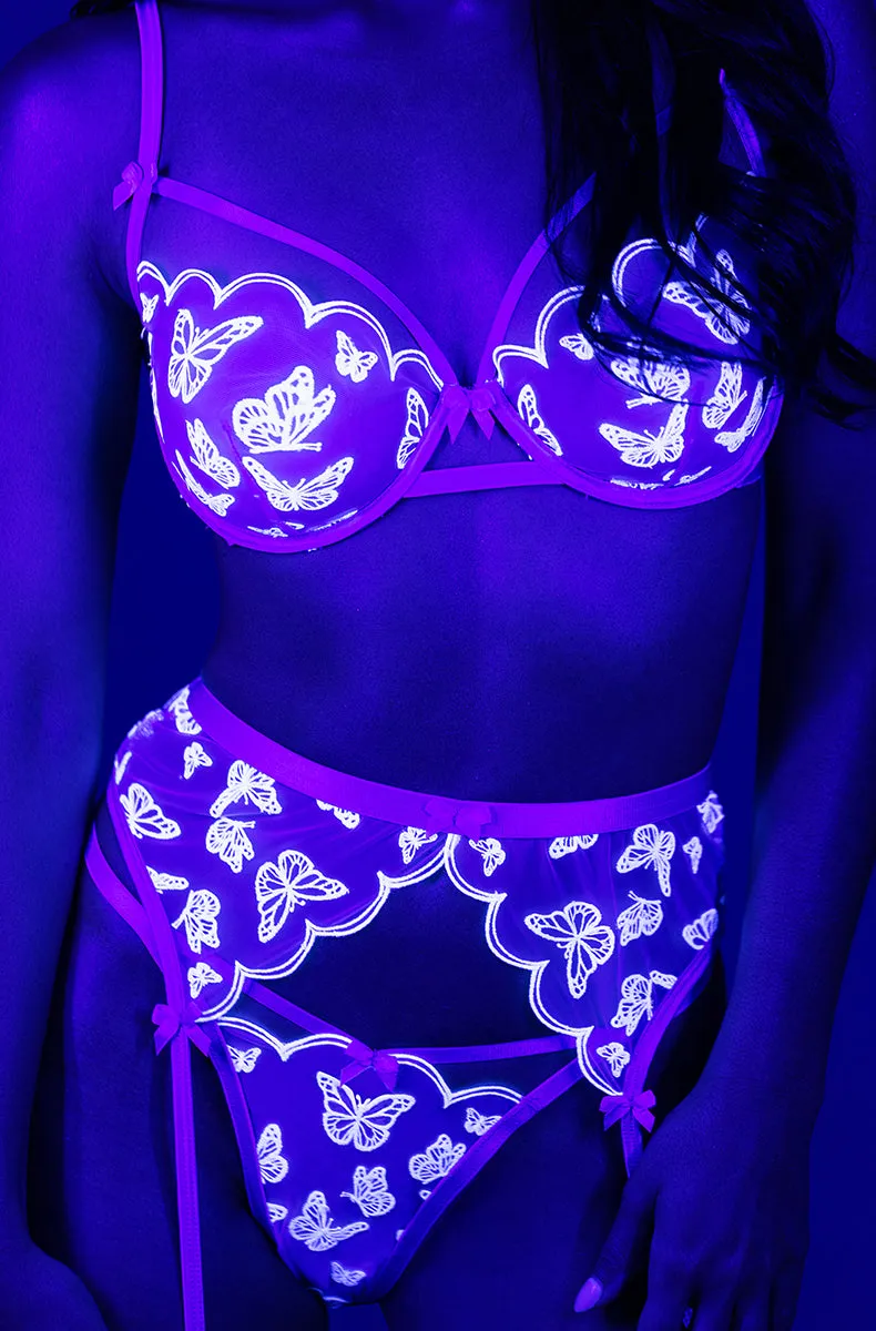Black Light Butterfly 3 Piece Set
