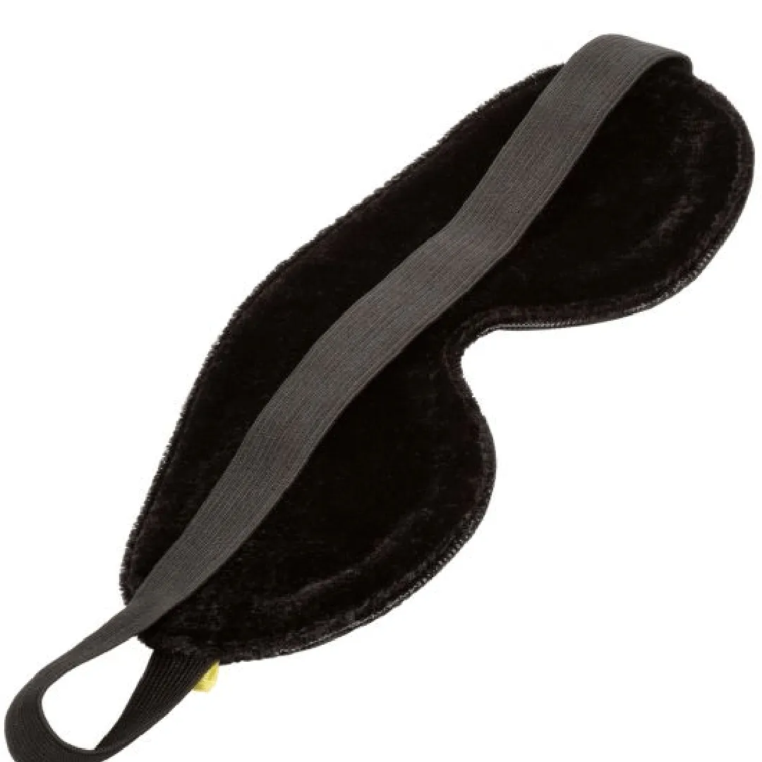 Boundless Blackout Eye Mask in Black Vegan Leather