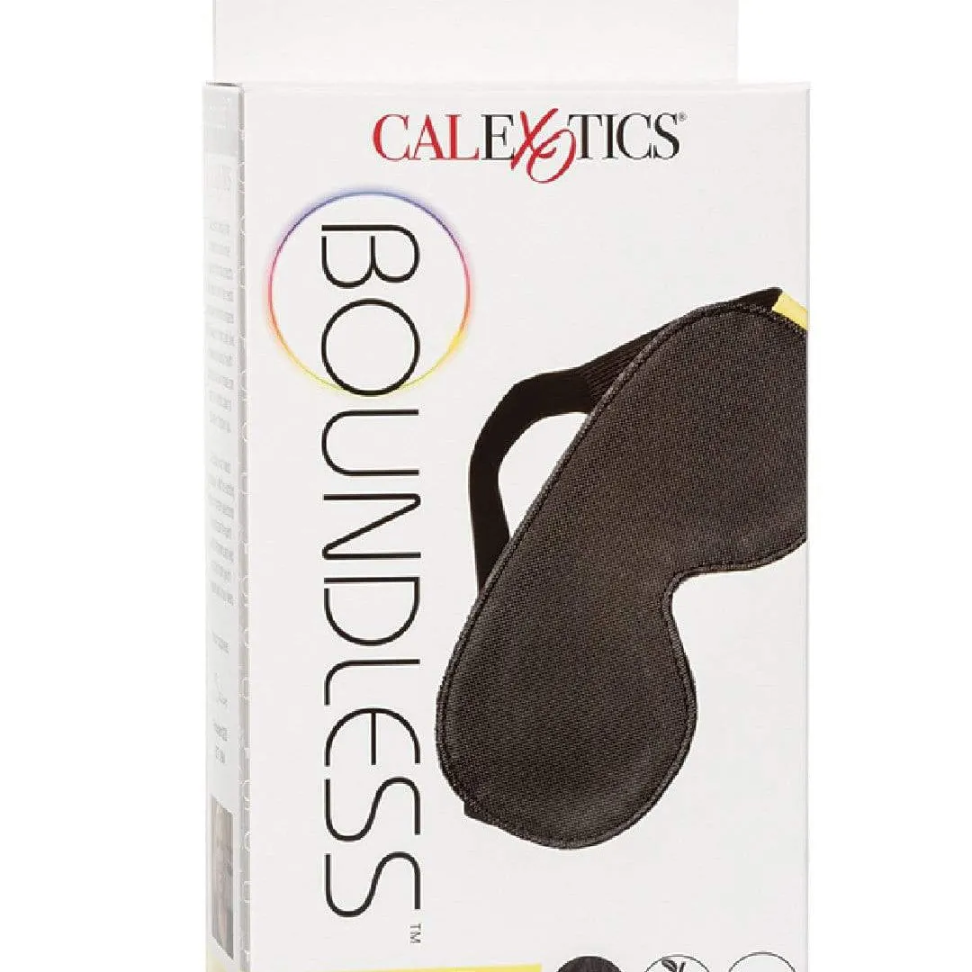 Boundless Blackout Eye Mask in Black Vegan Leather