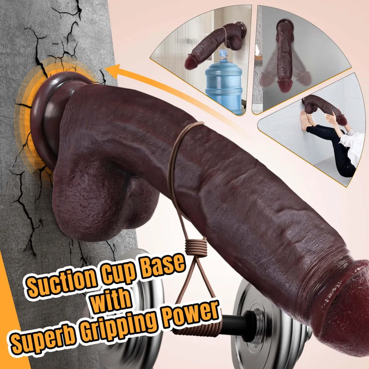 CAESAR| Huge Silicone Realistic Dildo with Suction Cup