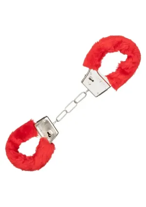 Calexotics Beginners Red Furry Cuffs