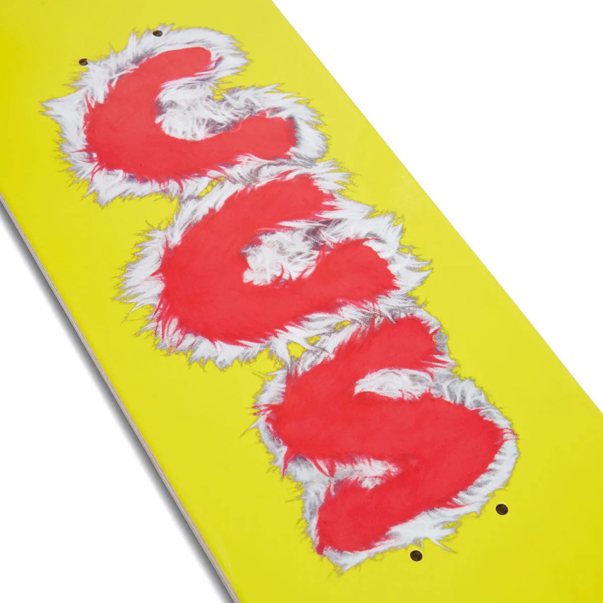CCS Furry Letters Mini Skateboard Deck - Yellow