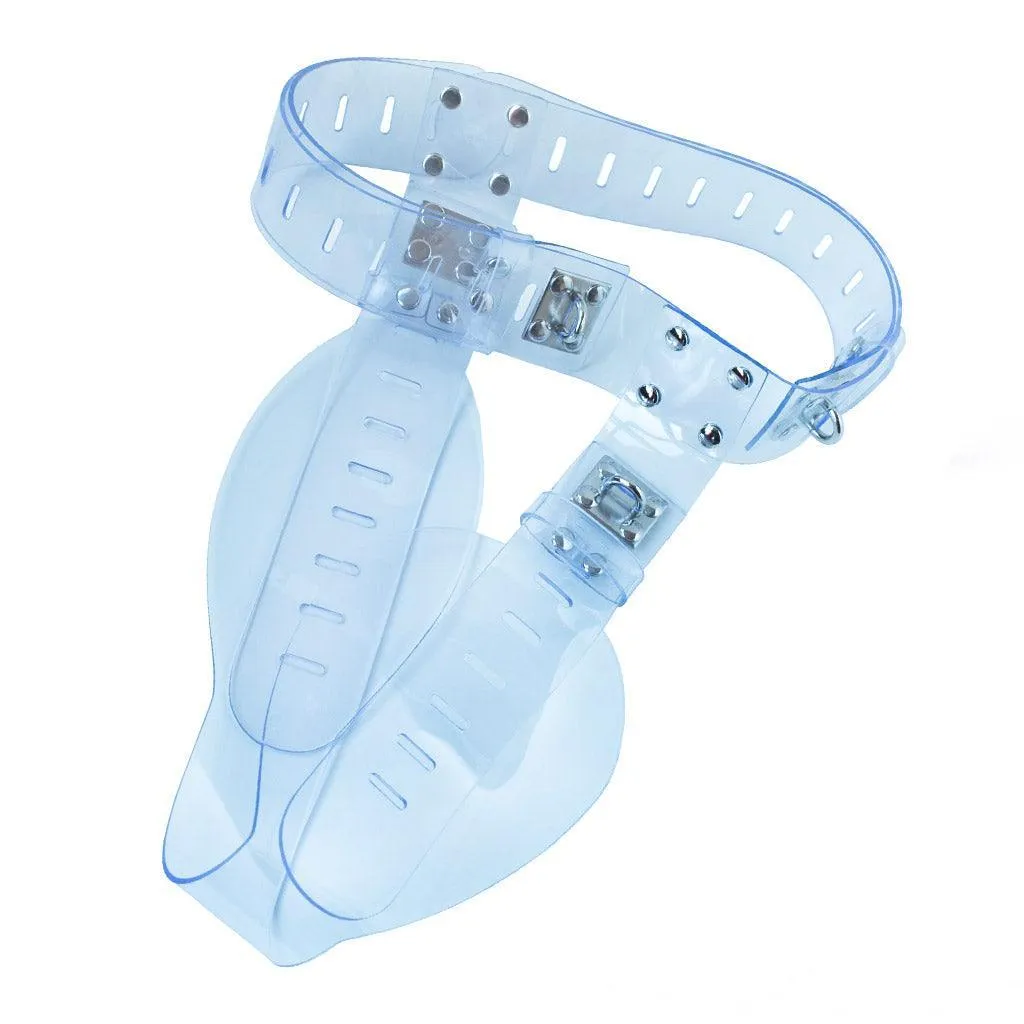 Clear CTRL Deluxe Locking Chastity Belt