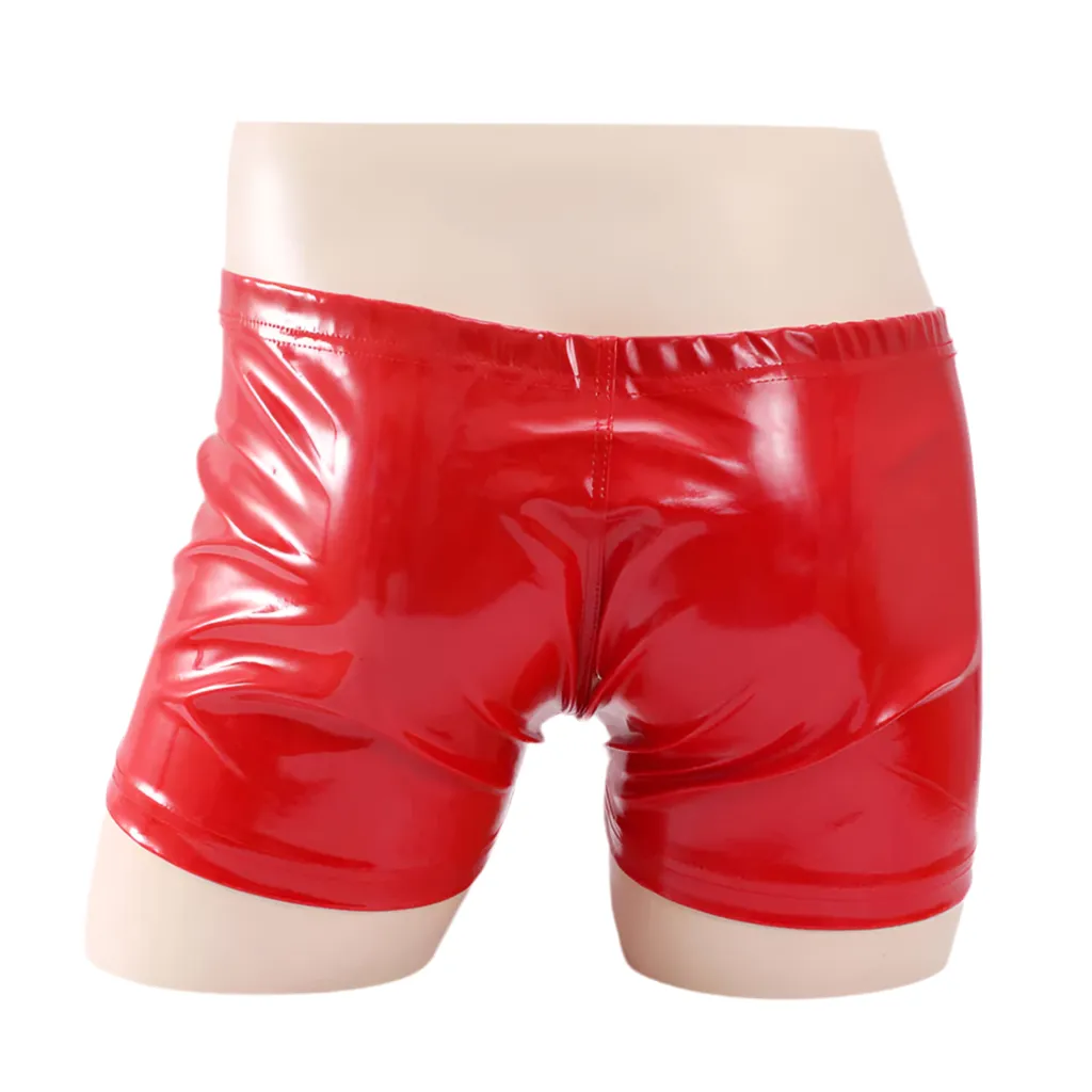 Come Close PU Front Zip  Leather Short
