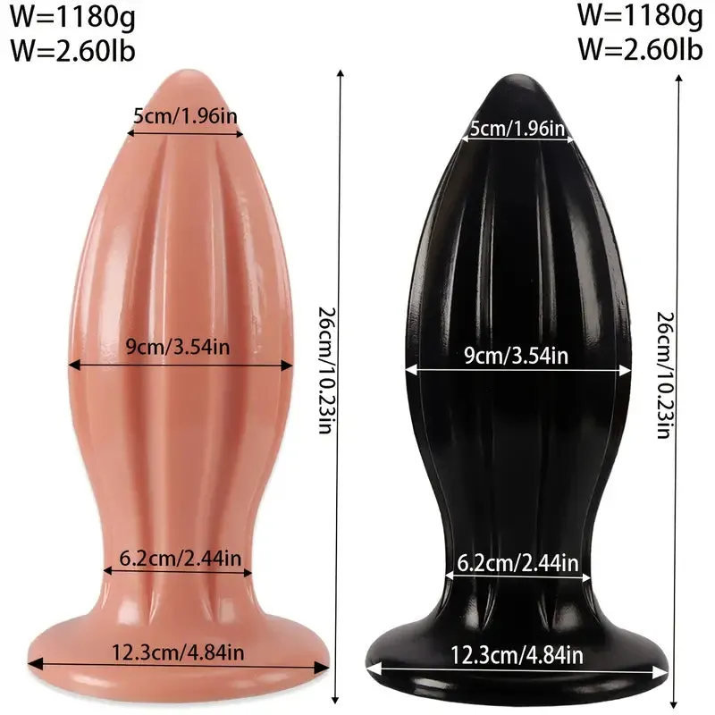 Conical Pointed Tip Smooth Butt Plug Anal Stimulation Toy For Women