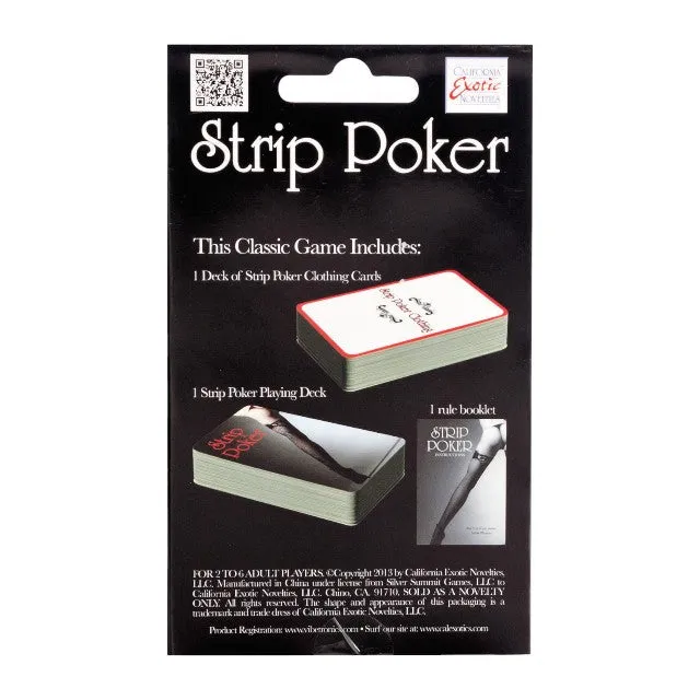 Cărți de joc CALEXOTICS STRIP POKER. joc potrivit pentru cupluri și petreceri (2 - 6 jucători)