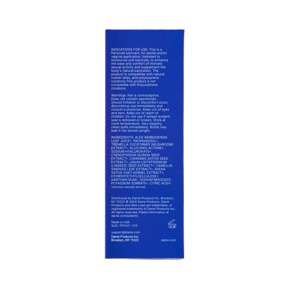 Dame Aloe Lube Personal Lubricant 2 oz.