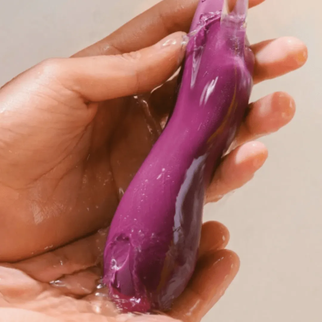 Dame Dip Beginner's Internal & External Plum Silicone Vibrator