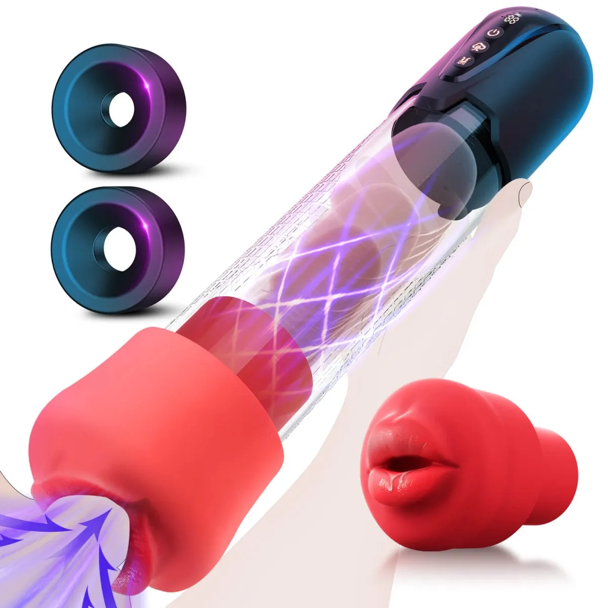 DEMON| Automastic Penis Extender Male Masturbator Mouth Sex Toy