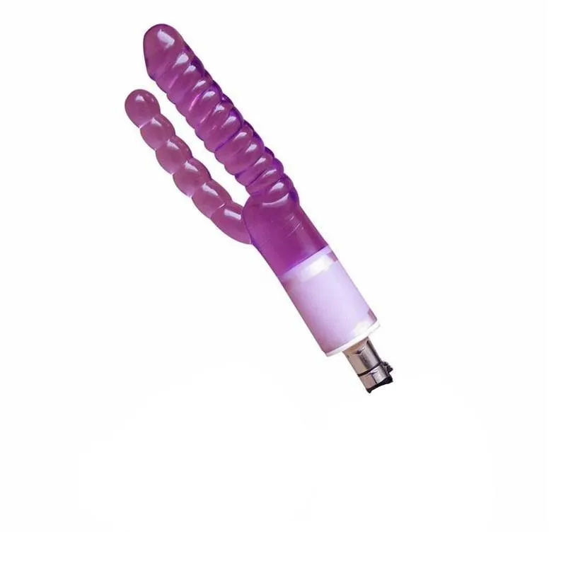 Double Dong Vaginal and Anal Realistic Dildo Masturbator For Sex Machine Accessories