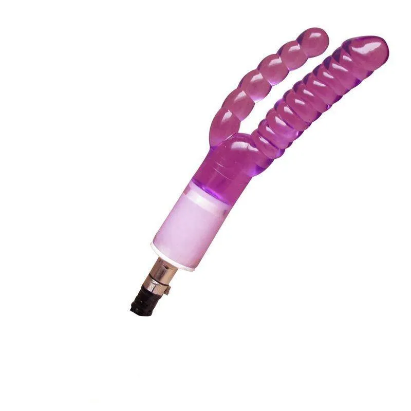 Double Dong Vaginal and Anal Realistic Dildo Masturbator For Sex Machine Accessories