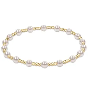 ENewton 4mm Classic Gold Sincerity Pearl Bracelet
