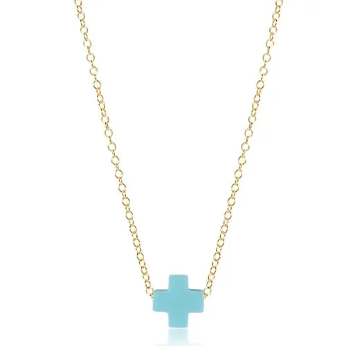 ENewton *eGirl* 14 Purple Signature Cross Necklace
