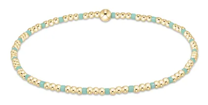 ENewton *egirl* Mint 2mm Hope Sincerity Bead Bracelet