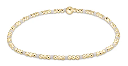 ENewton *egirl* White 2mm Hope Sincerity Bead Bracelet