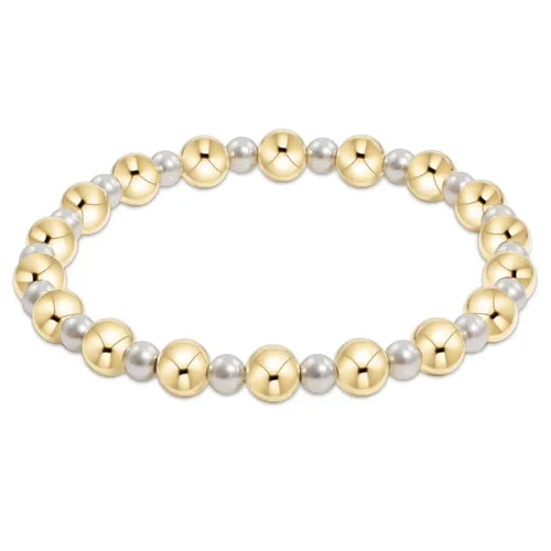 ENewton *Extends* 4mm Pearl Grateful Bead with 6mm Gold Bracelet