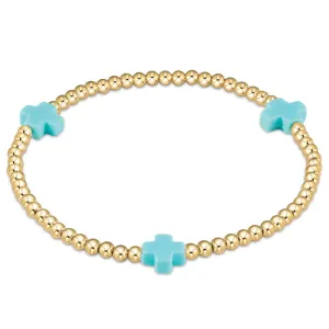 ENewton *Extends* Turquoise Signature Cross Bracelet