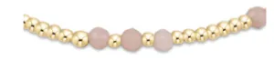 ENewton Pink Opal Joy 3mm Gemstone Gold Bracelet