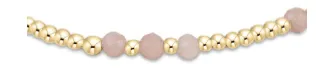 ENewton Pink Opal Joy 3mm Gemstone Gold Bracelet