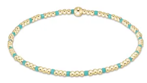 ENewton Turquoise  2mm Hope Sincerity Bead Bracelet
