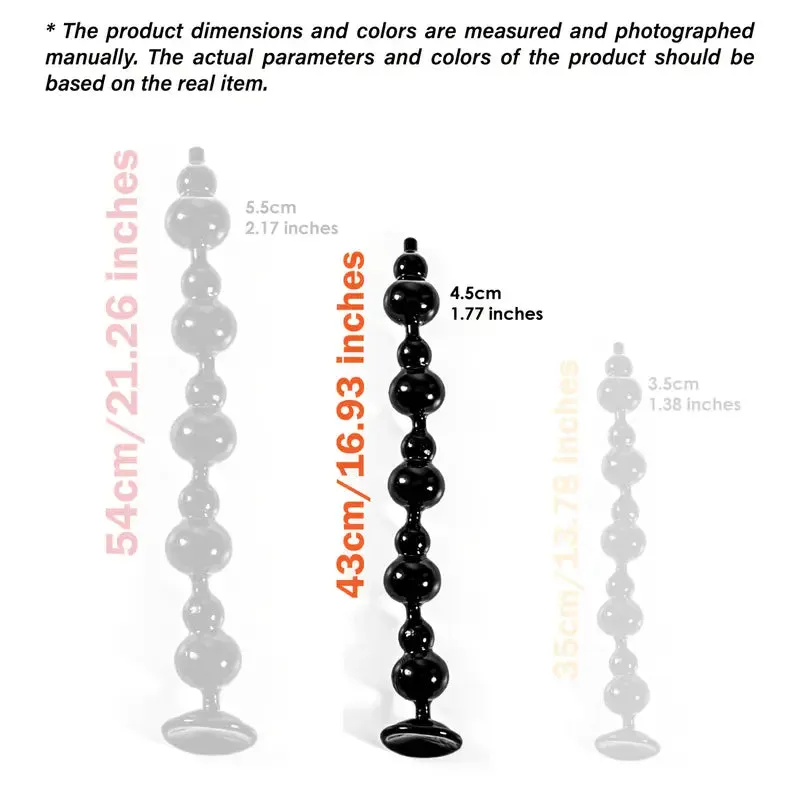 Extra-Large 20 Prostate Massage Beads Versatile Pleasure Toy For Men