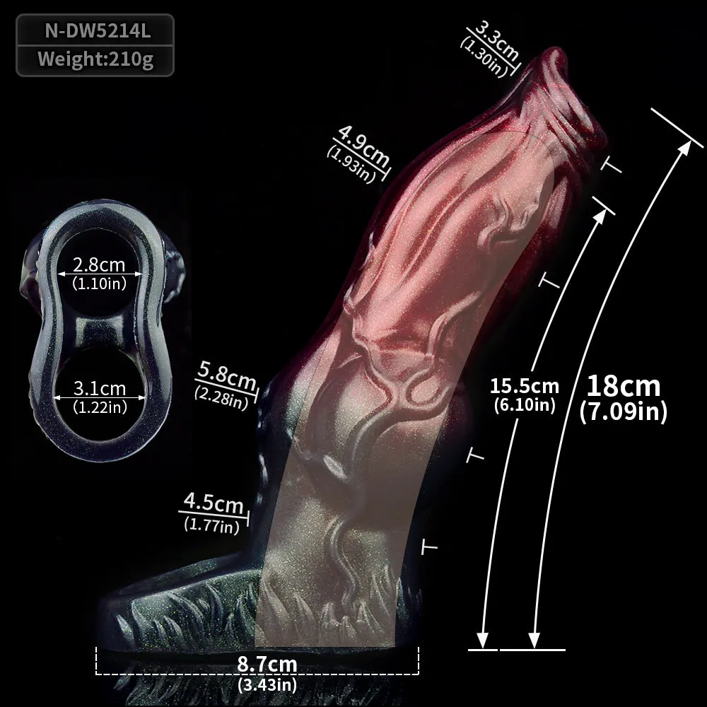 Fantasy Cocksleeve Male Sex Toys - Close-End Silicone Penis Sleeve Cockring Extender