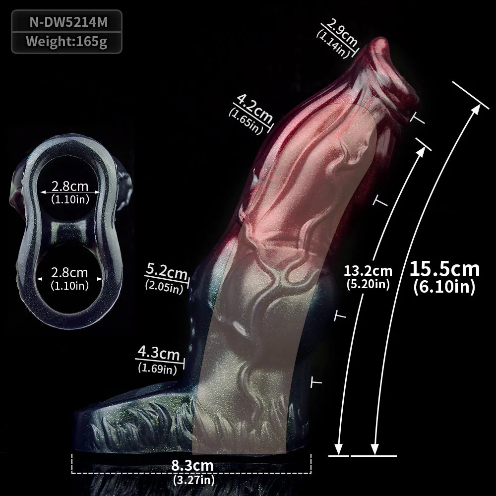 Fantasy Cocksleeve Male Sex Toys - Close-End Silicone Penis Sleeve Cockring Extender