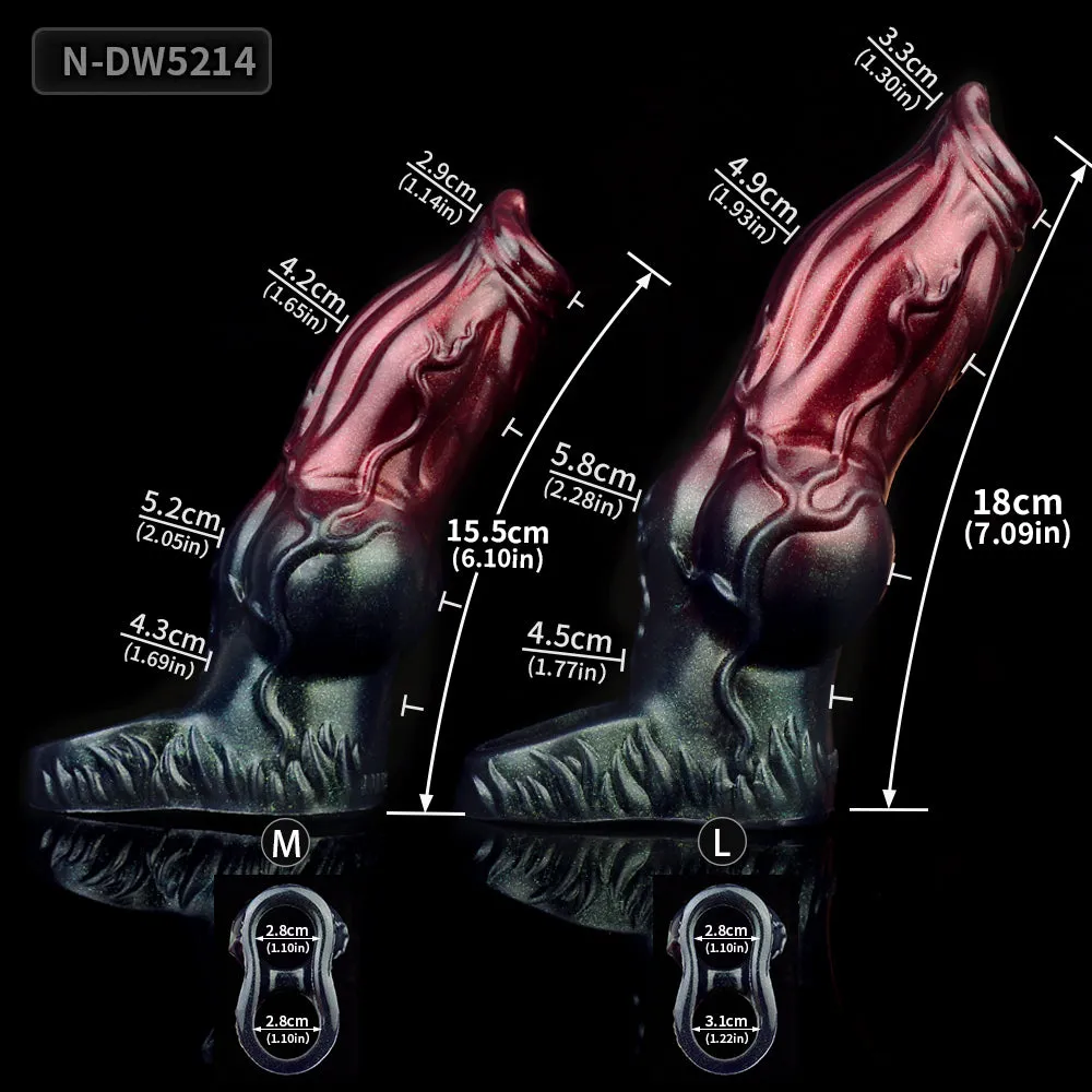 Fantasy Cocksleeve Male Sex Toys - Close-End Silicone Penis Sleeve Cockring Extender