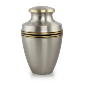 Grecian Pewter Cremation Urn In Large