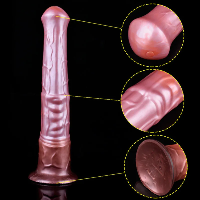 Huge Horse Anal Dildo Buttplug - Realistic Silicone Animal Dildos Suction Cup Sex Toys