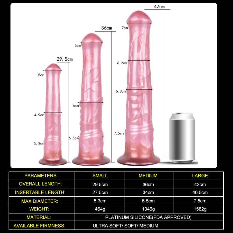 Huge Horse Anal Dildo Buttplug - Realistic Silicone Animal Dildos Suction Cup Sex Toys