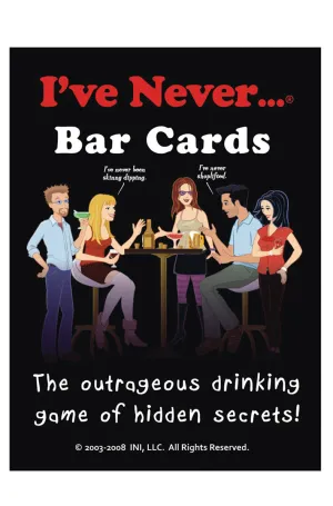 I've Never Bar Cards