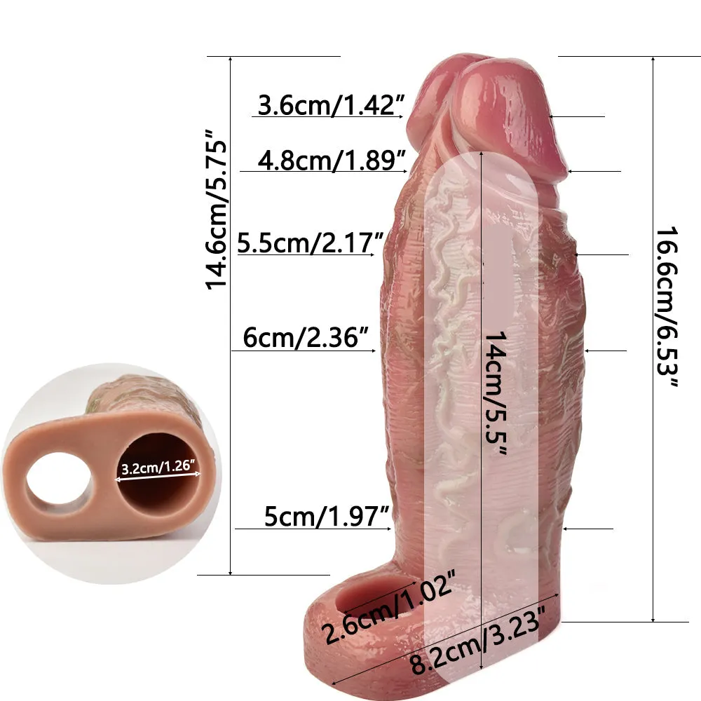 Khaba Realistic Cock Sleeve 6.5-Inch