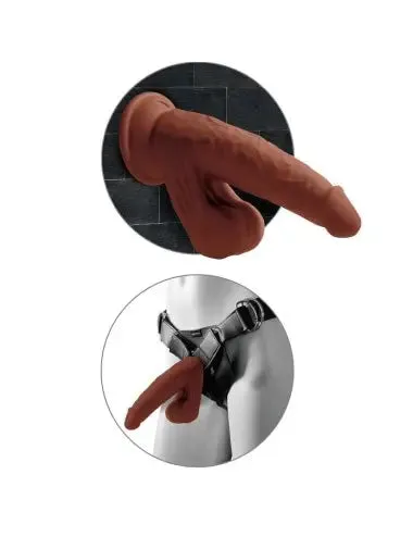 King Cock 3D 8' | Triple Density Cock | Swinging Balls | Tan |  Fanta Flesh Masterpiece