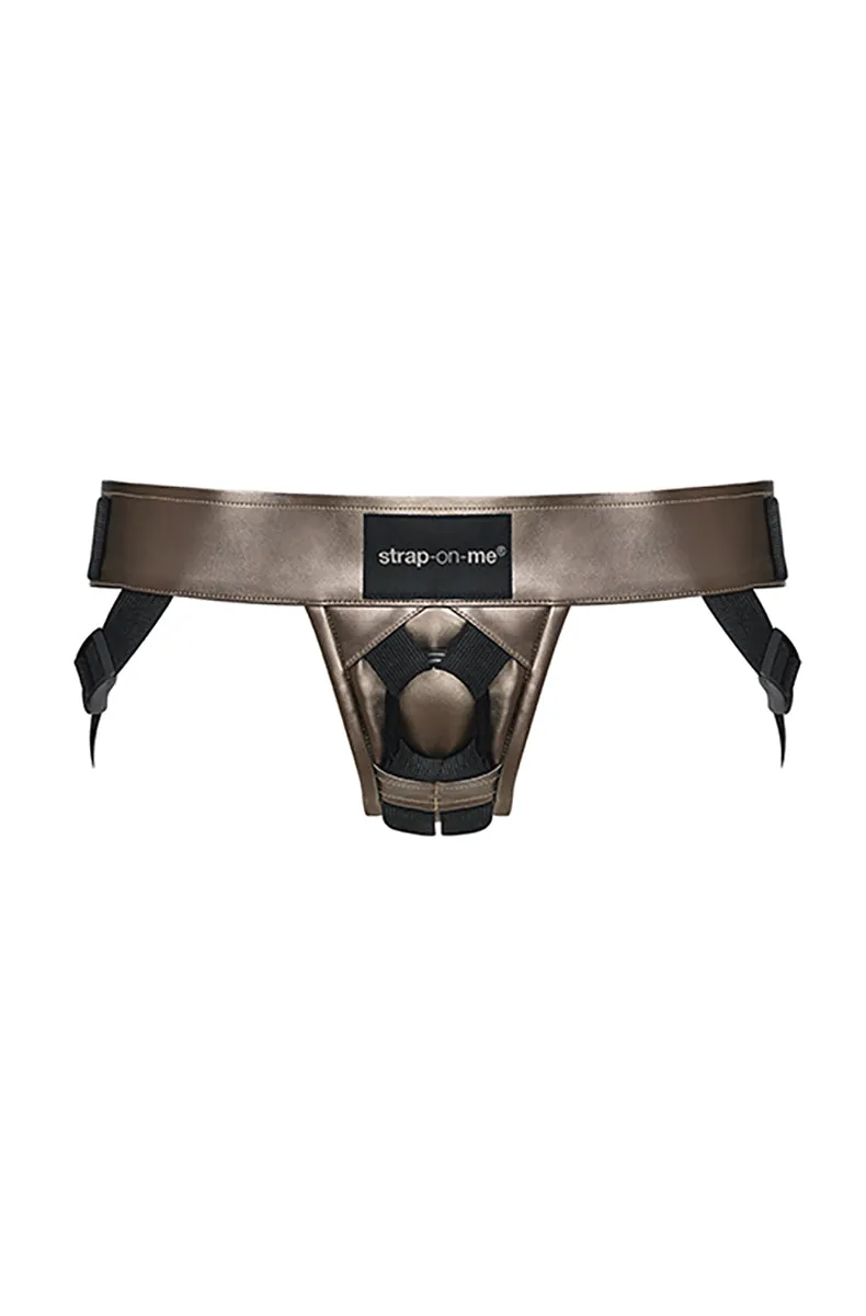 Leatherette Strap On Harness