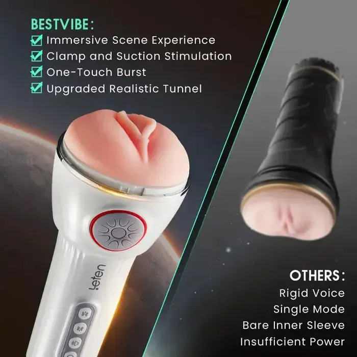 Leten Squeeze & Suck | Vibrating Male Masturbator | Automatic Thrusting