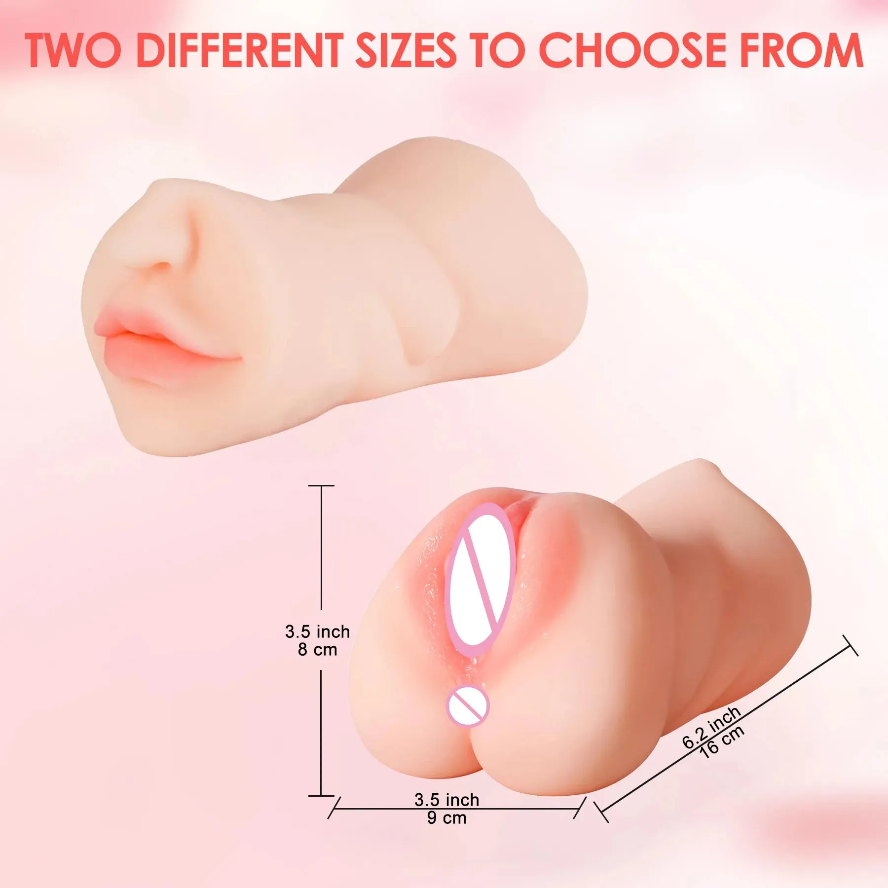 Lifelike Pocket Pussy Masturbation Cup - Mouth Vagina Anus Peins Massage Sex Toy for Men