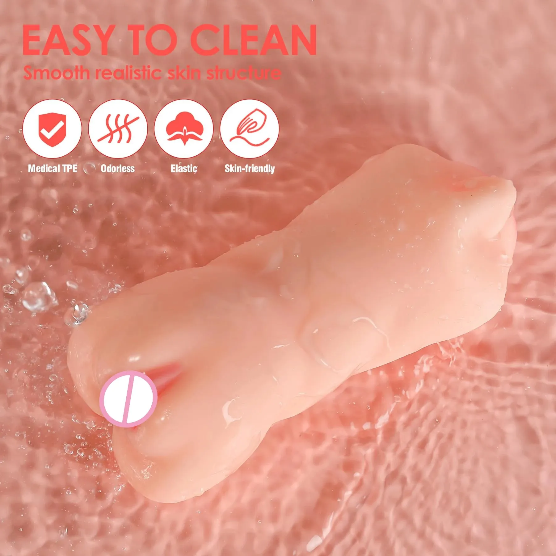 Lifelike Pocket Pussy Masturbation Cup - Mouth Vagina Anus Peins Massage Sex Toy for Men