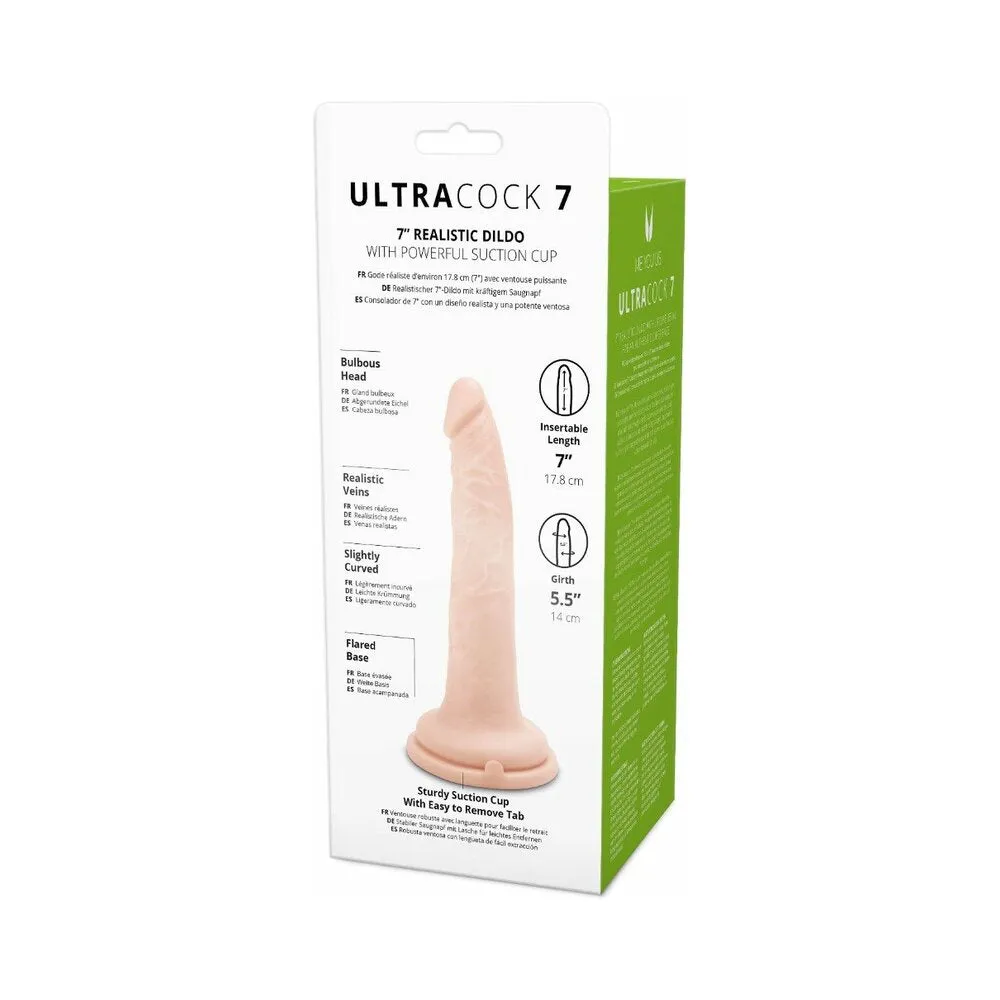 Me You Us Ultra Cock 7 in. Realistic Dildo Vanilla
